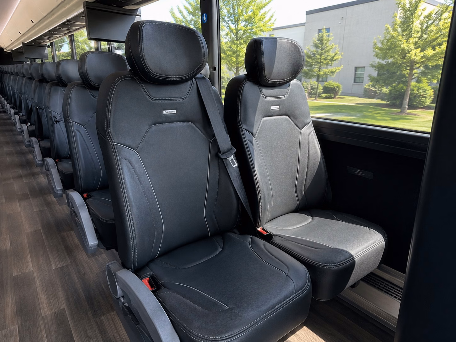 north little rock charter bus interior