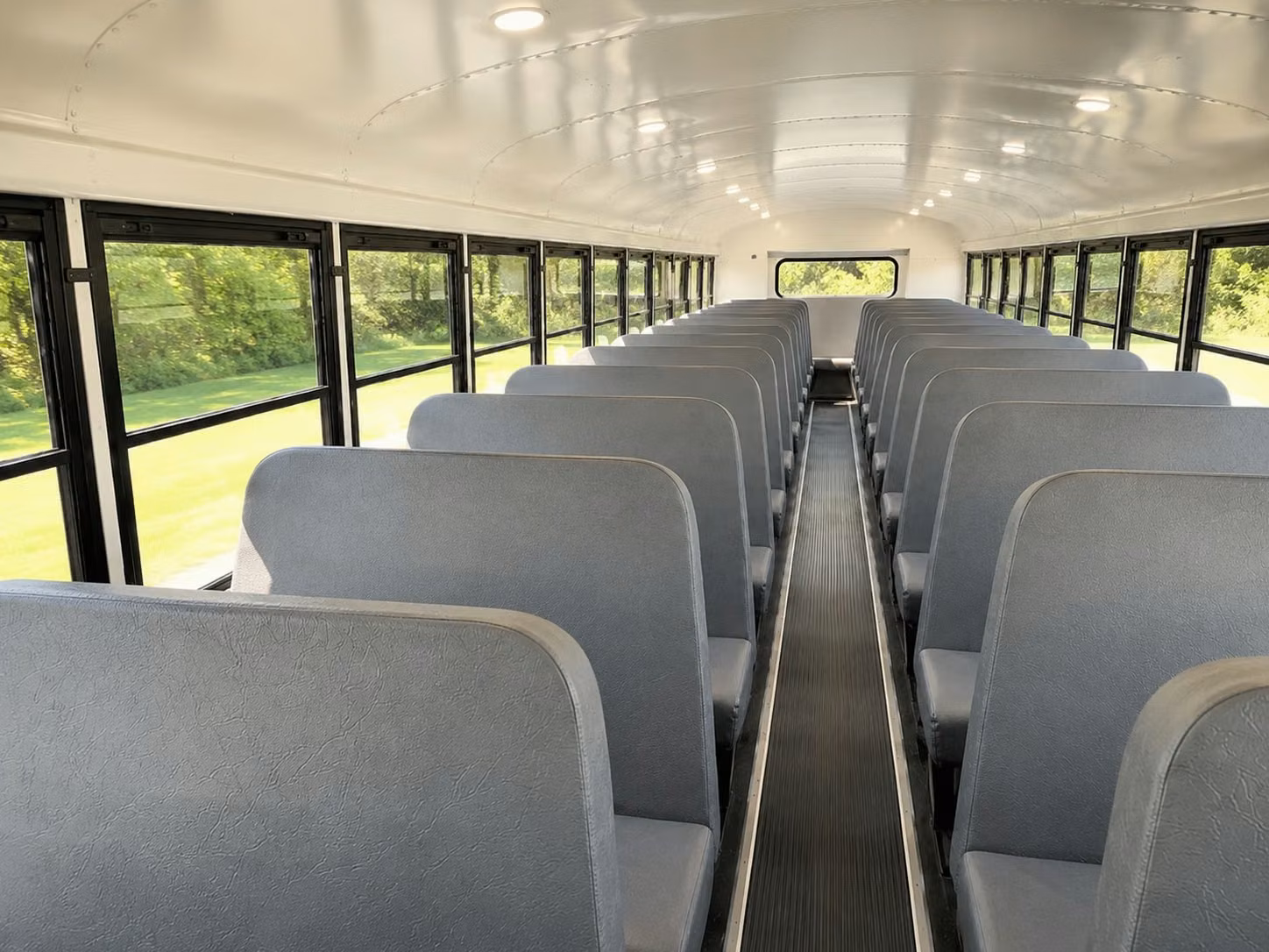 school bus inside